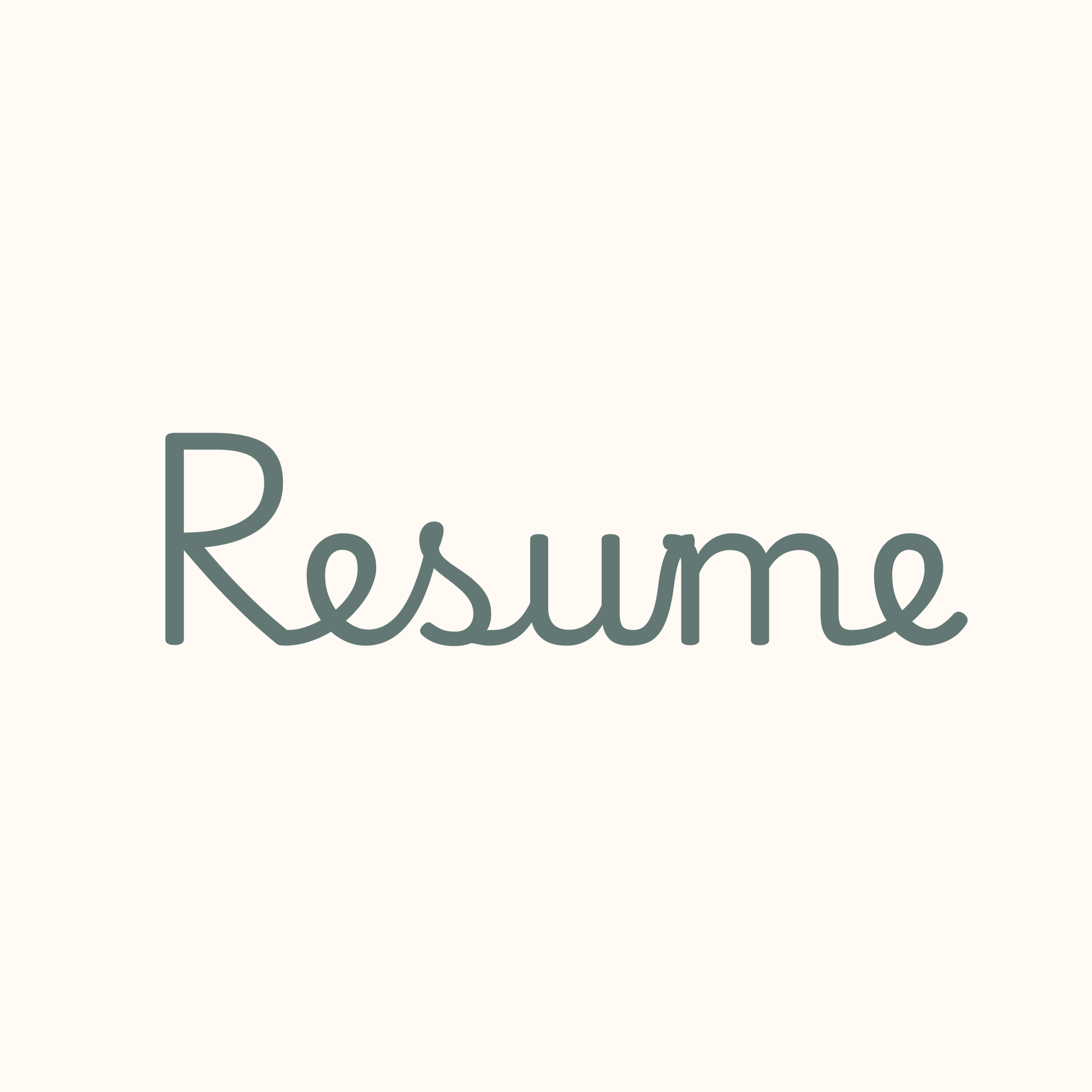 Resume